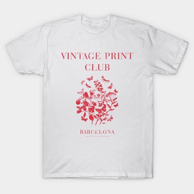 Vintage Print Club. Botanical Illustration T-Shirt by The Printable Studio